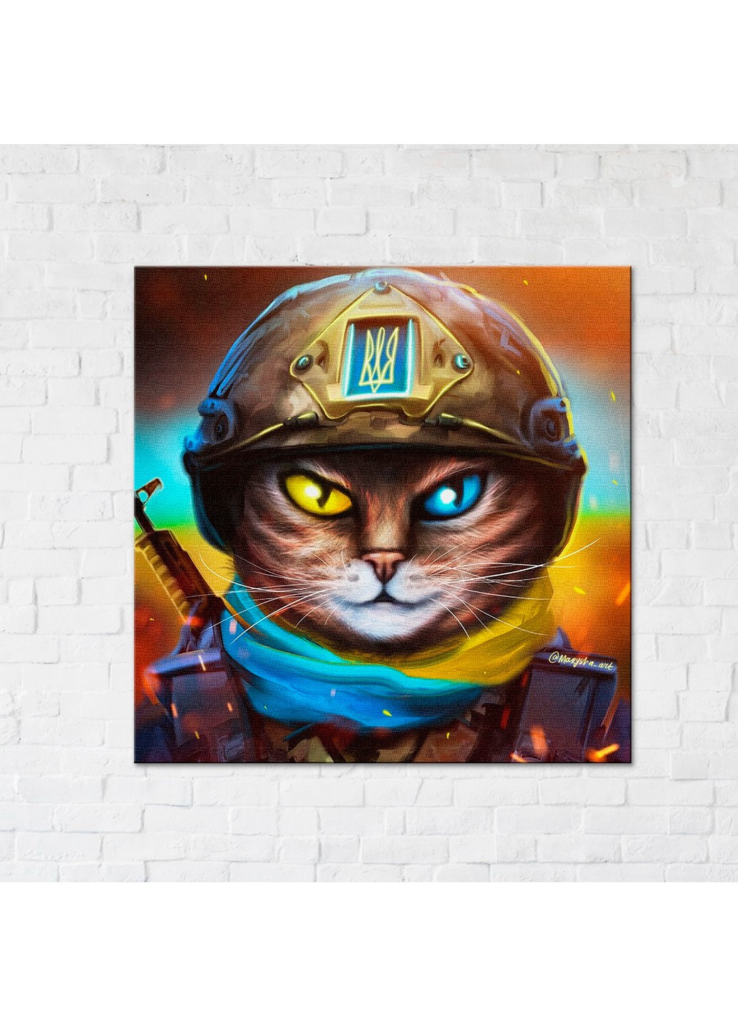 Картина-постер котик Захисник ©Маріанна Пащук Brushme (255373773)