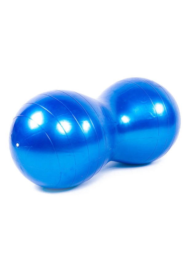 М'яч для фітнесу Peanut 45х90 см (овальний подвійний фітбол горіх-арахіс, гімнастичний м'яч для вагітних) EF-P90-BL EasyFit (243205386)