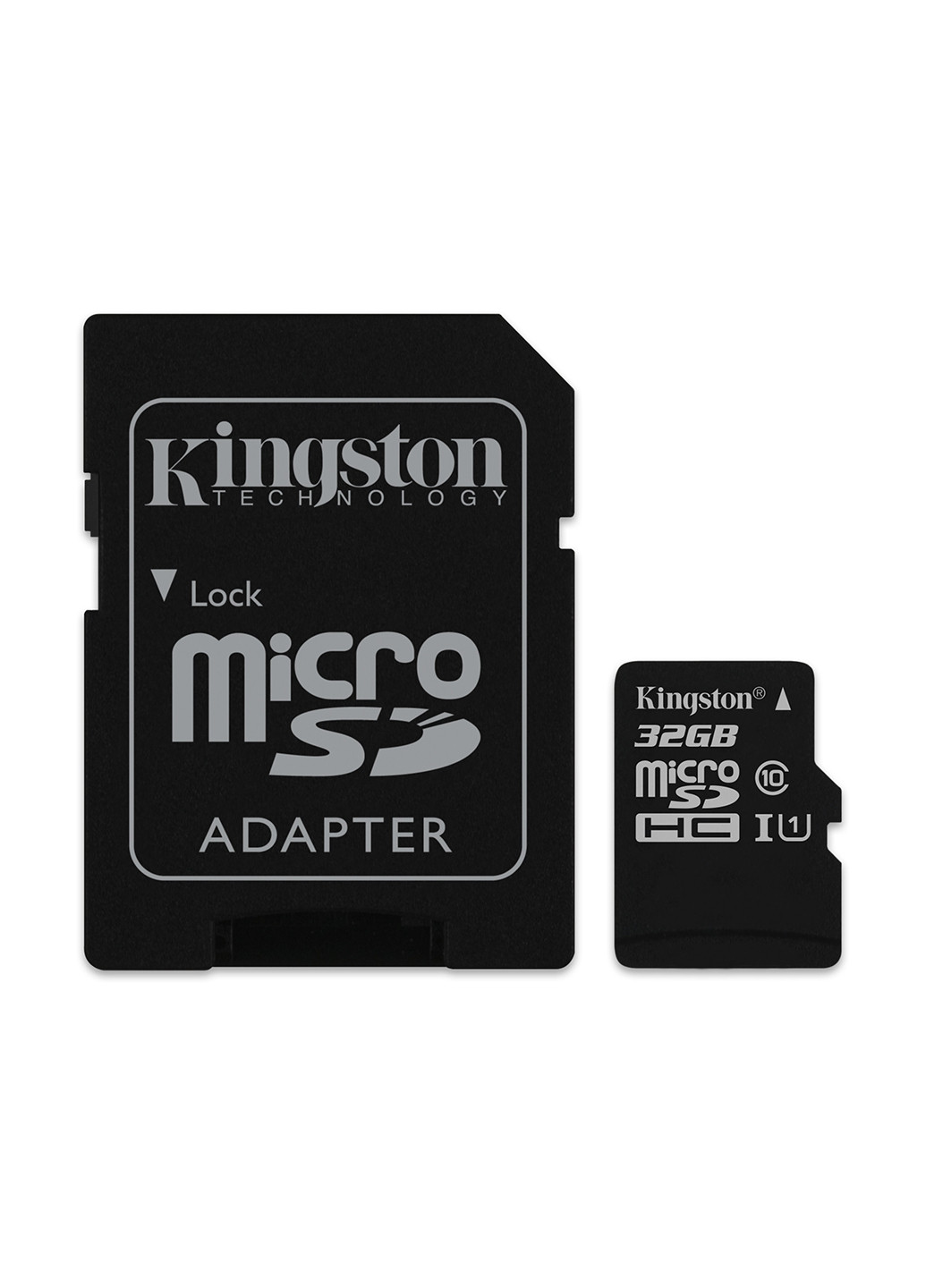 Карта памяти microSDHC 32GB C10 UHS-I (R80MB/s) + SD-adapter (SDCS/32GB) Kingston карта памяти kingston microsdhc 32gb c10 uhs-i (r80mb/s) + sd-adapter (sdcs/32gb) (132572716)