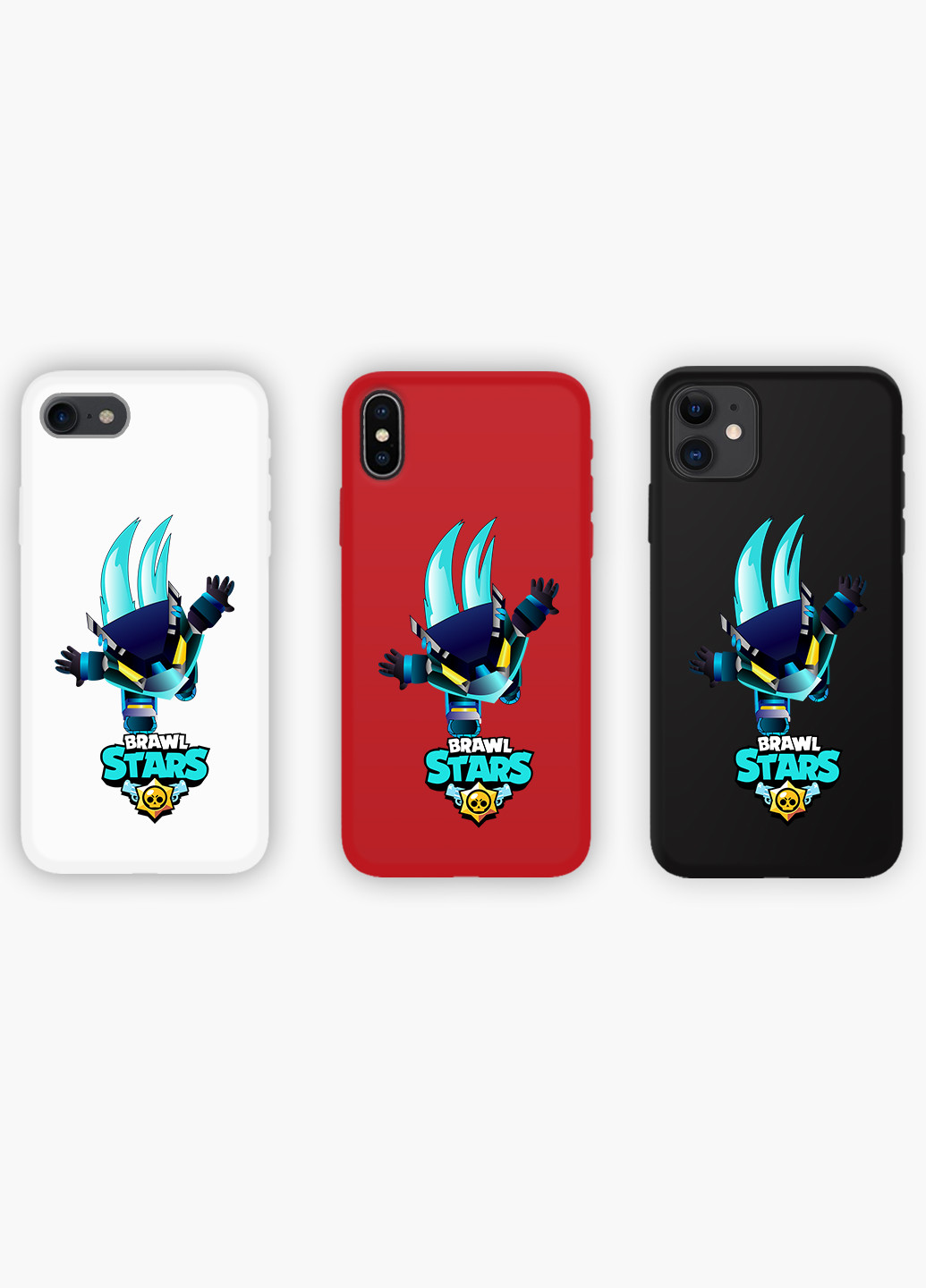 Чехол силиконовый Apple Iphone 8 plus Темный Ворон Бравл Старс (Dark Crow Brawl Stars) (6154-1706) MobiPrint (219558989)