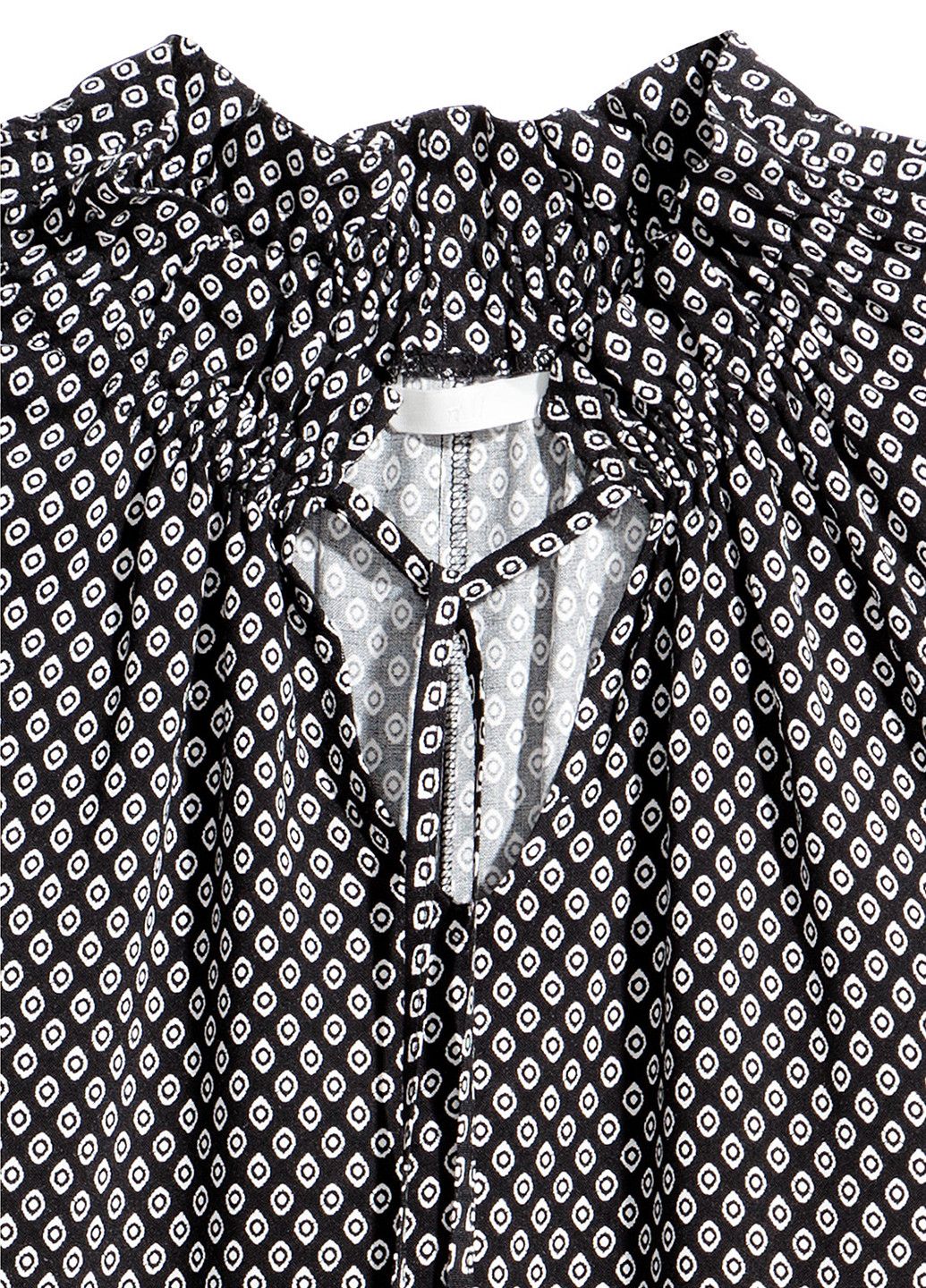 Чорно-білий кежуал сукня а-силует H&M з орнаментом