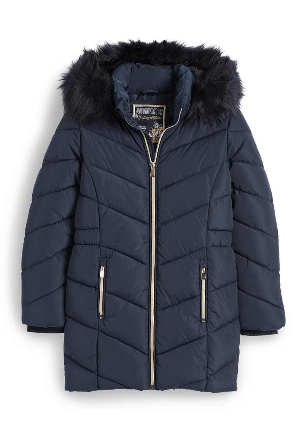 Темно-синяя демисезонная куртка C&A