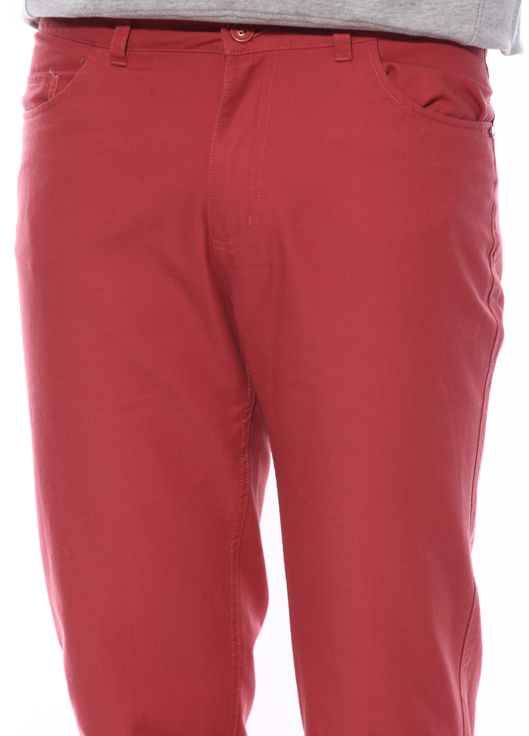 Красные спортивные демисезонные прямые брюки Erke