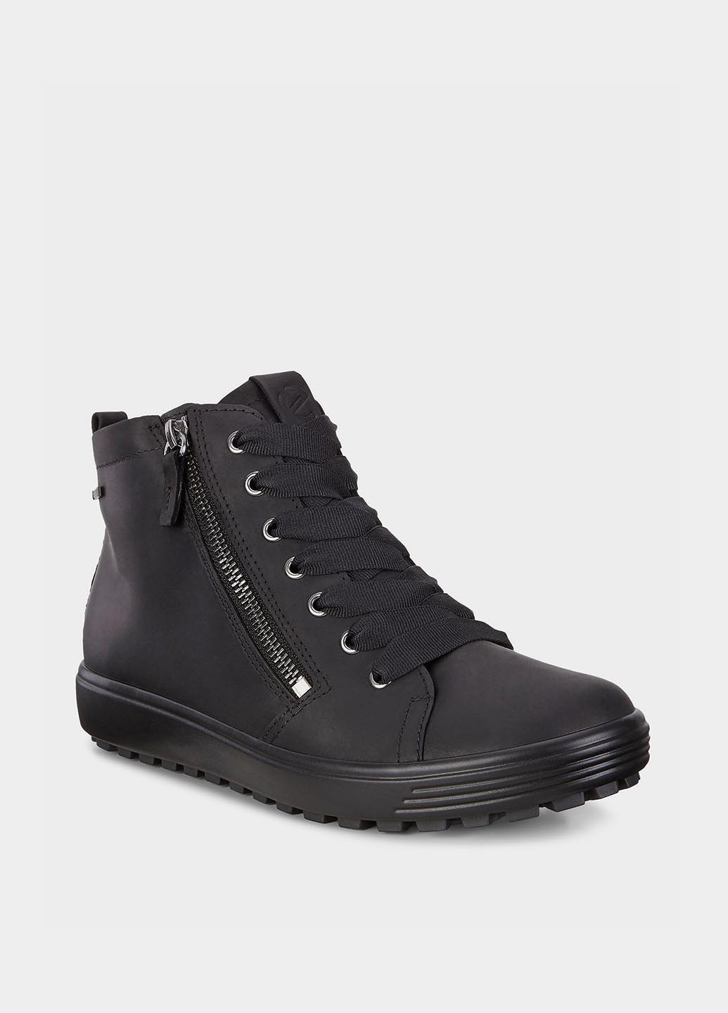 Зимние ботинки Ecco со шнуровкой из натурального нубука