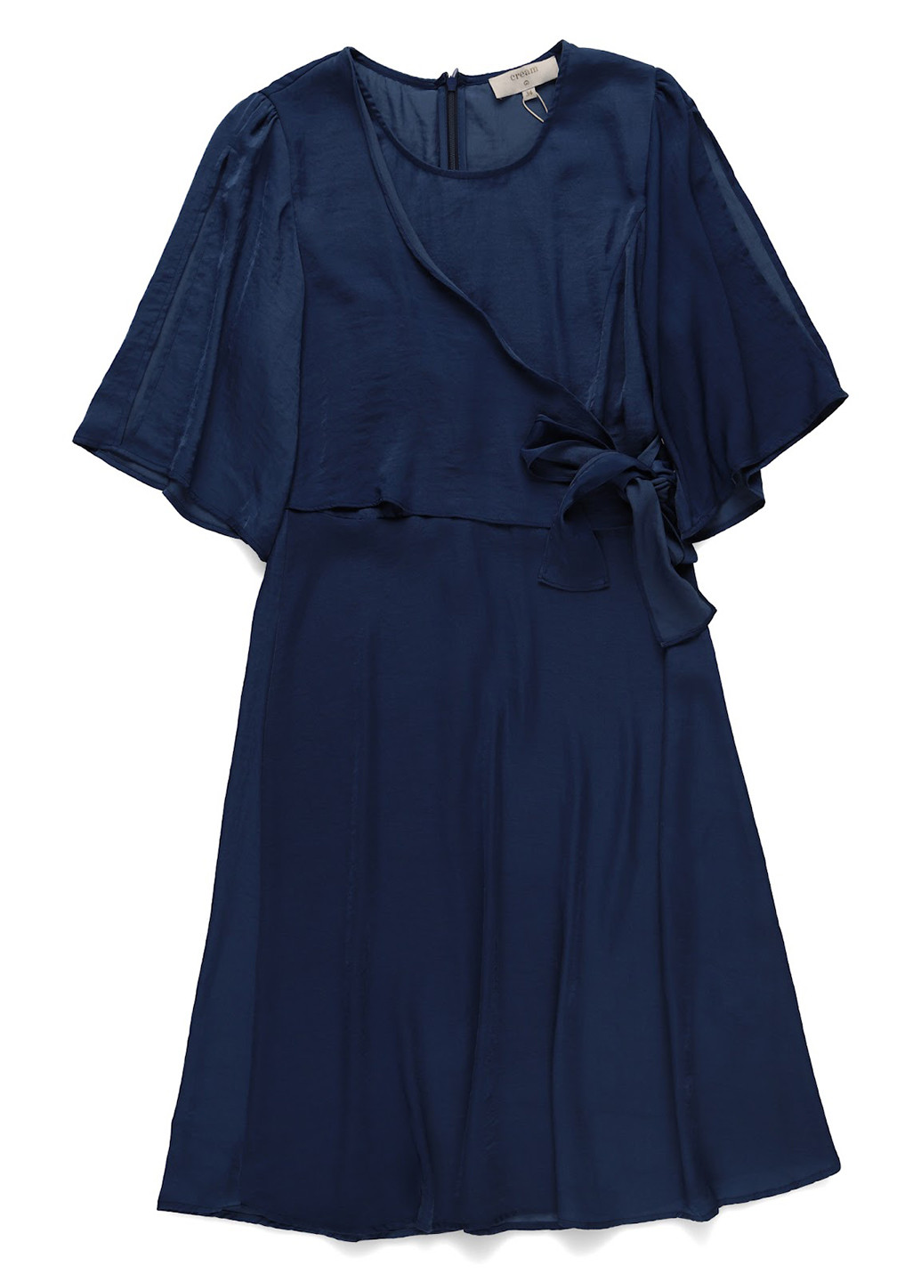 Синее кэжуал платье а-силуэт Cream однотонное