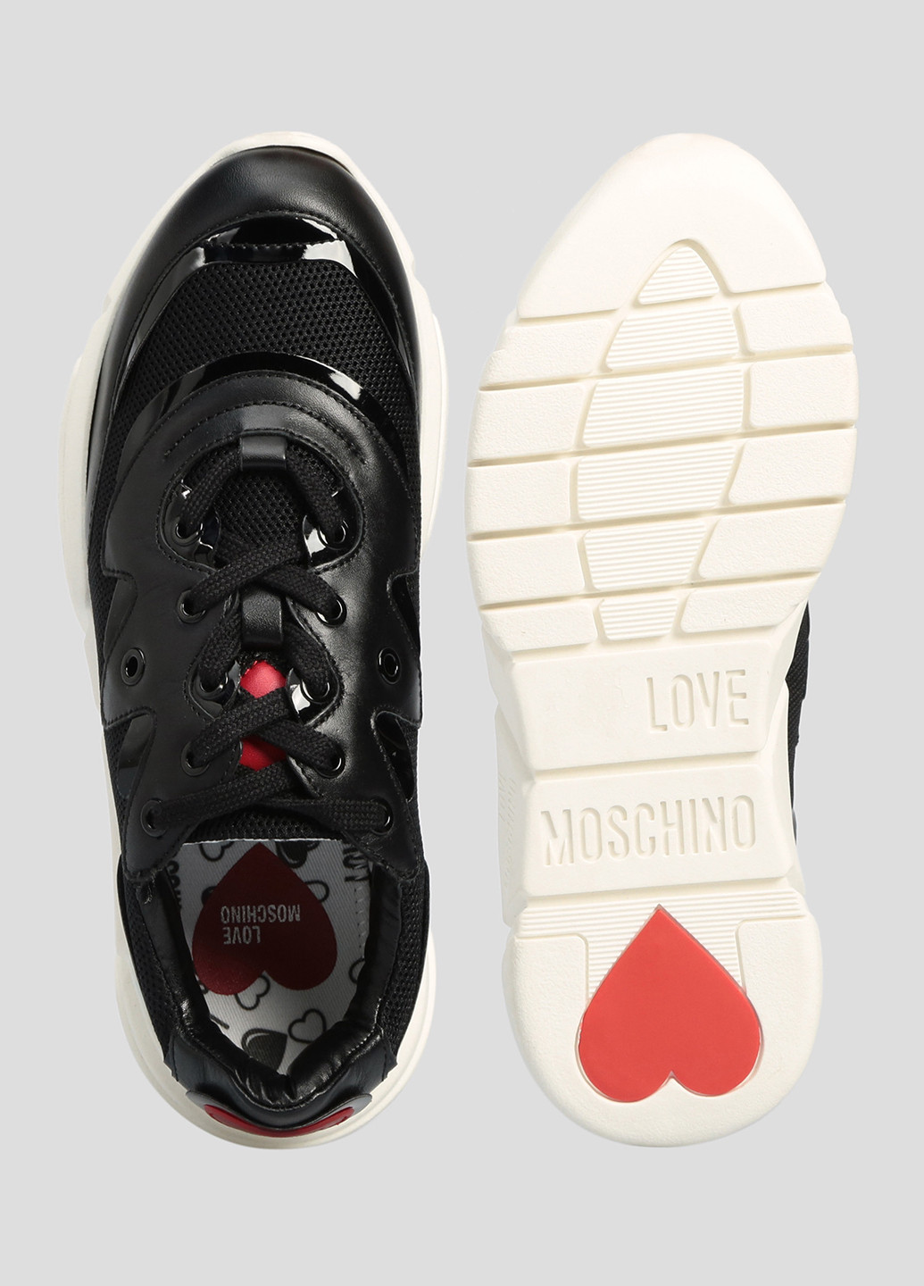 Чорні осінні кросівки Love Moschino SNEAKERS