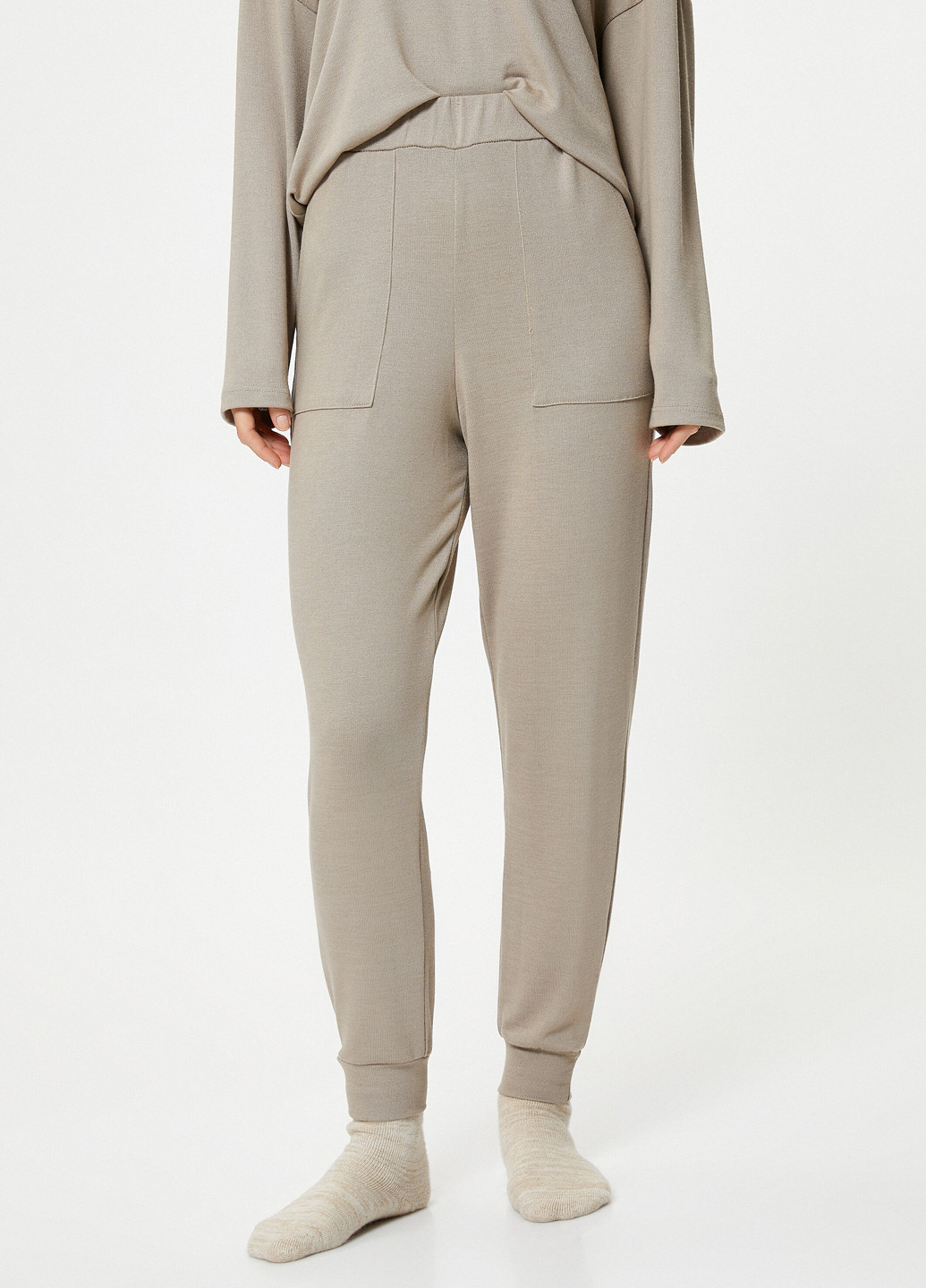 Темно-бежевая всесезон пижама (кофта, брюки) кофта + брюки KOTON