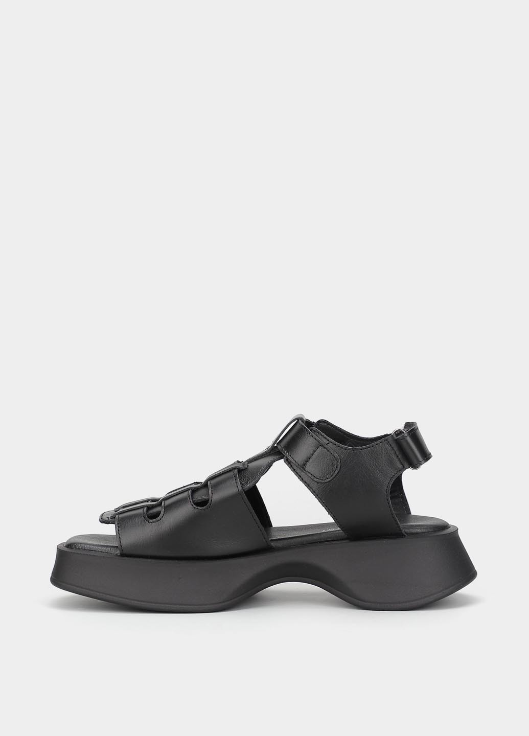 Черные босоножки Braska на липучке