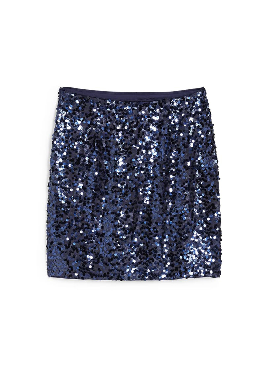 Темно-синяя вечерний однотонная юбка C&A