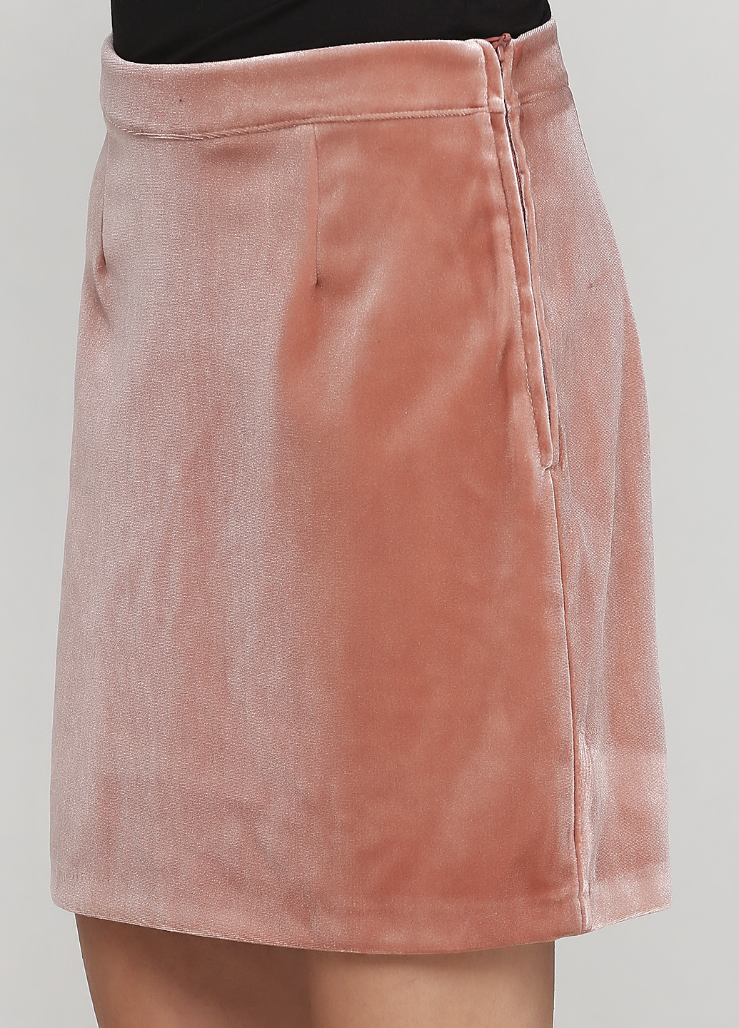 Пудровая кэжуал юбка H&M а-силуэта (трапеция)