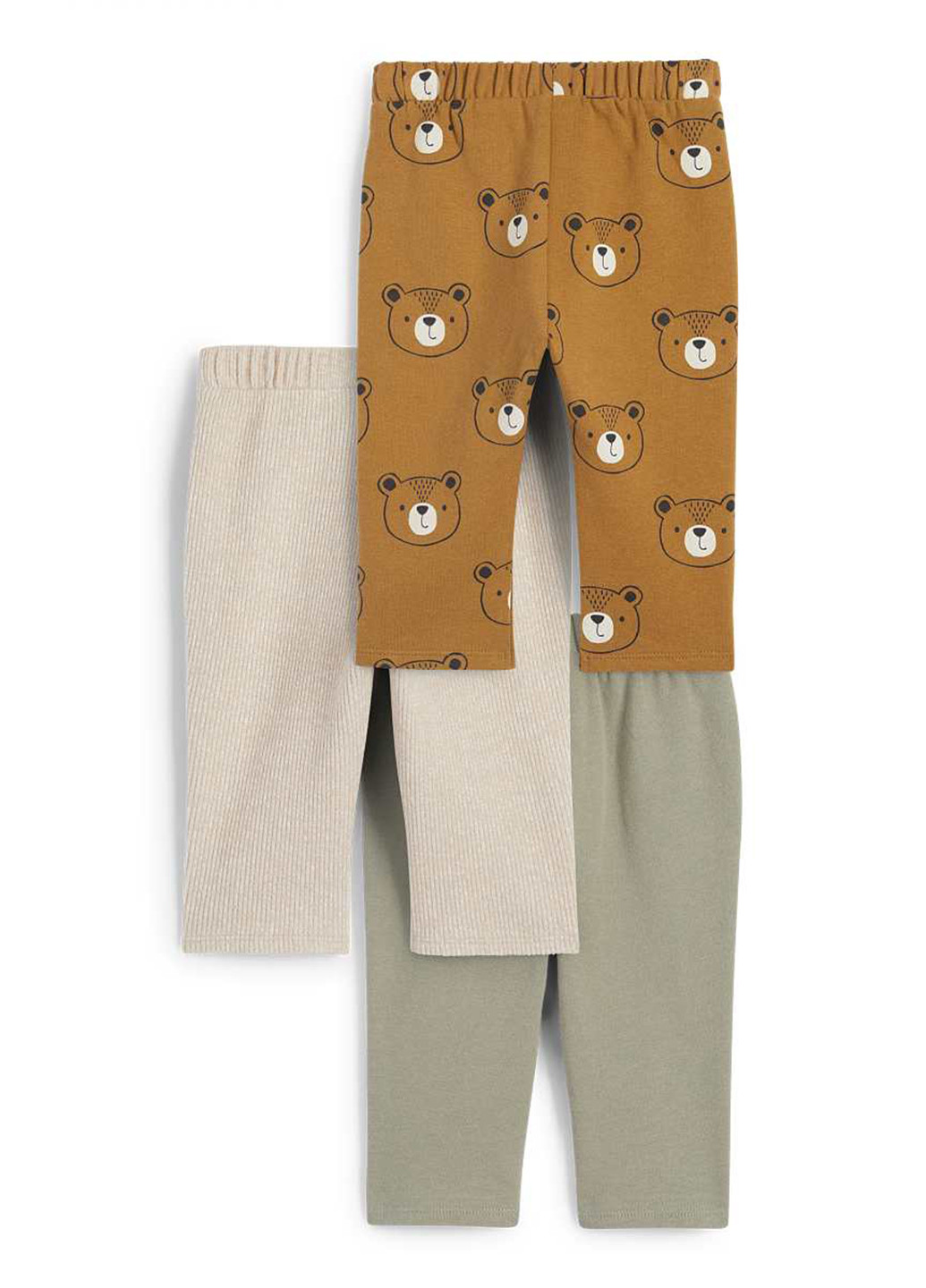 Комбинированные кэжуал демисезонные брюки прямые C&A