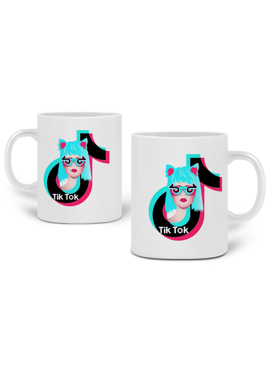 Кружка ТікТок (TikTok) 330 мл горнятко керамічне (20259-1648) MobiPrint (219776171)