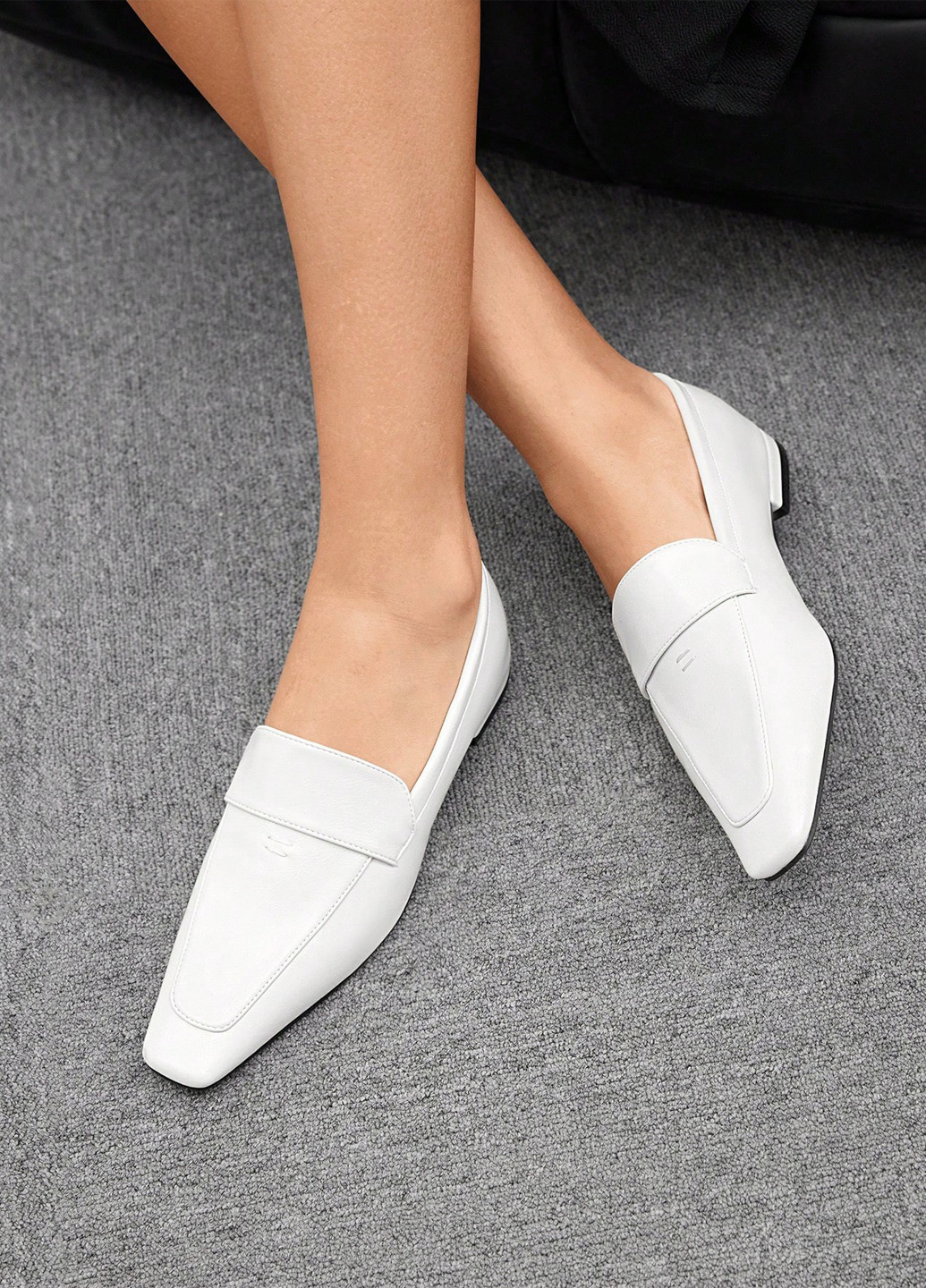 SHEIN Туфлі лофери молочний з штучна шкіра, китай — демісезон (325827863)