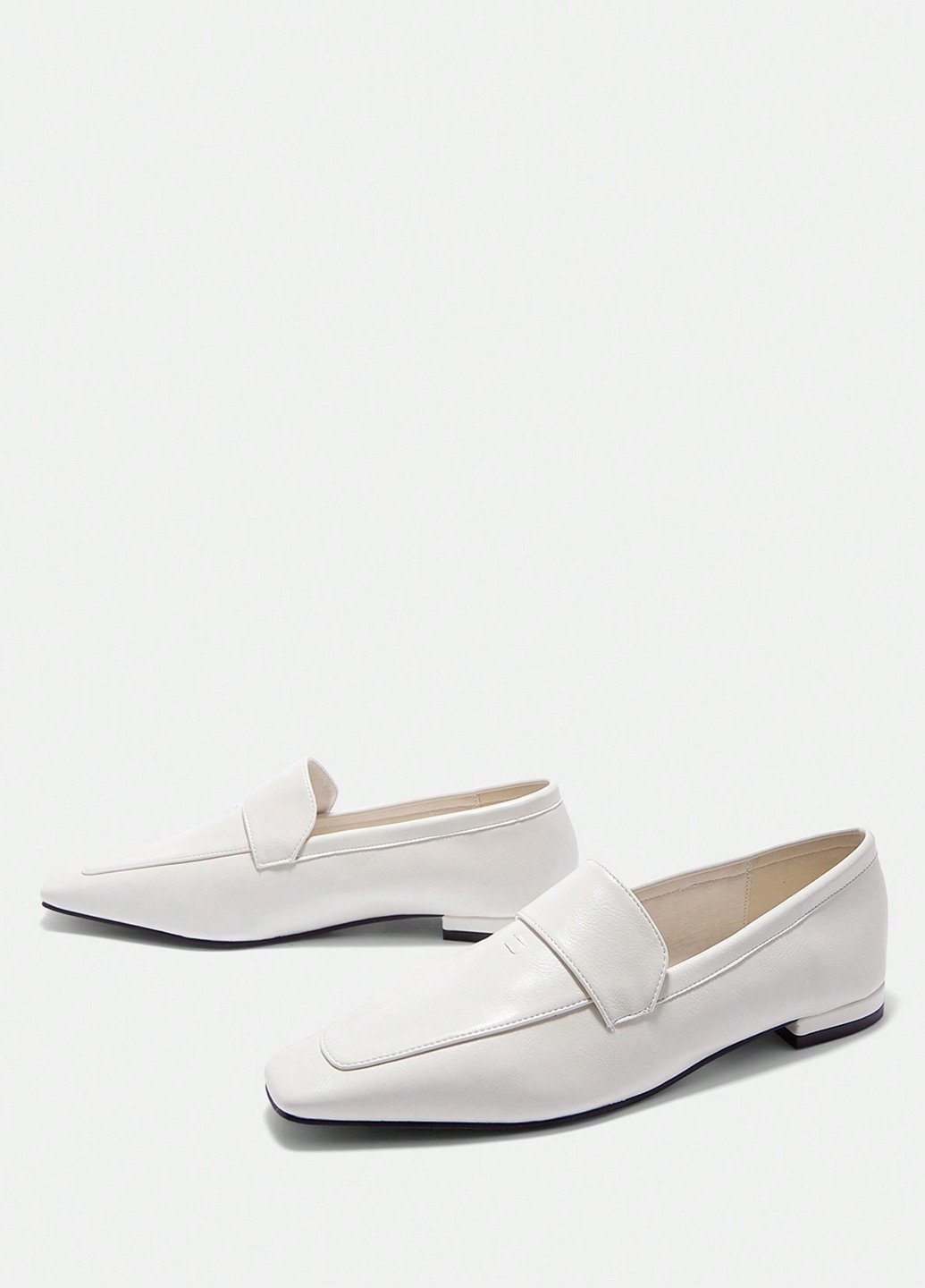 SHEIN Туфлі лофери молочний з штучна шкіра, китай — демісезон (325827863)