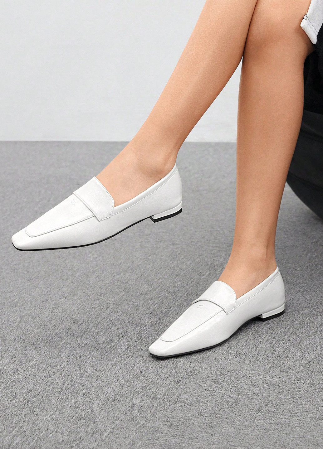 SHEIN Туфлі лофери молочний з штучна шкіра, китай — демісезон (325827863)