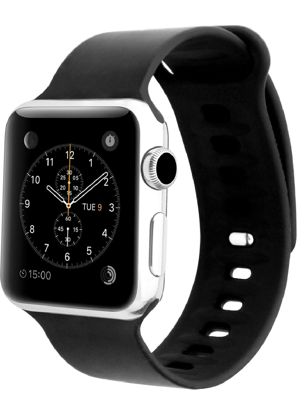 Силиконовый ремешок Rarity-42ML для Apple Watch 42-44 мм 1/2/3/4/5/6/SE Promate rarity-42ml.black (216034105)