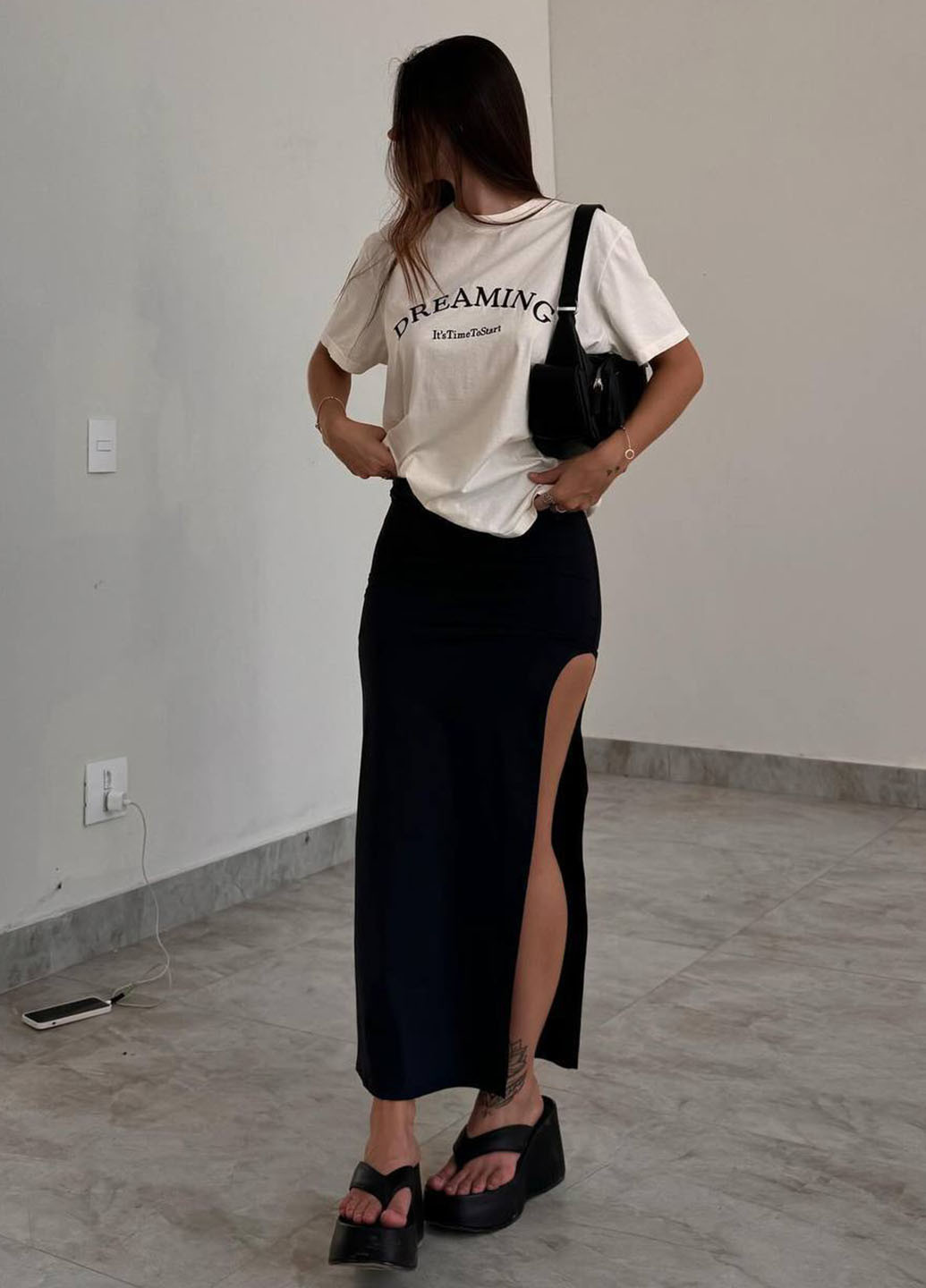 Чорна кежуал сукня силуетна No Brand однотонна