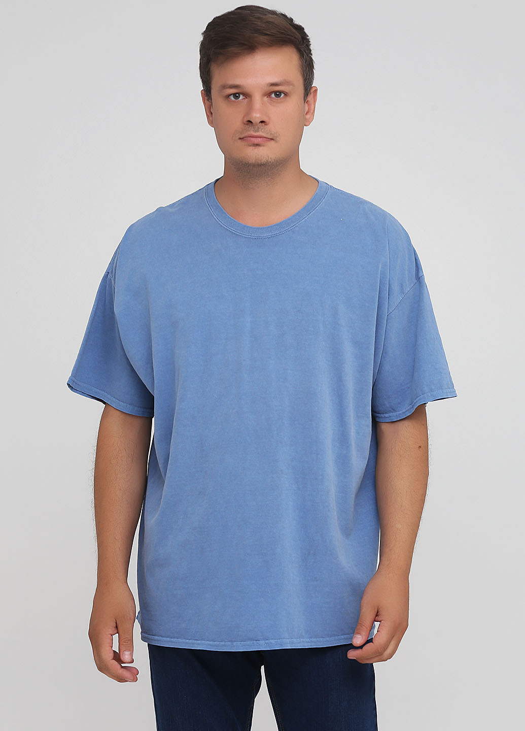 Синяя футболка Gildan