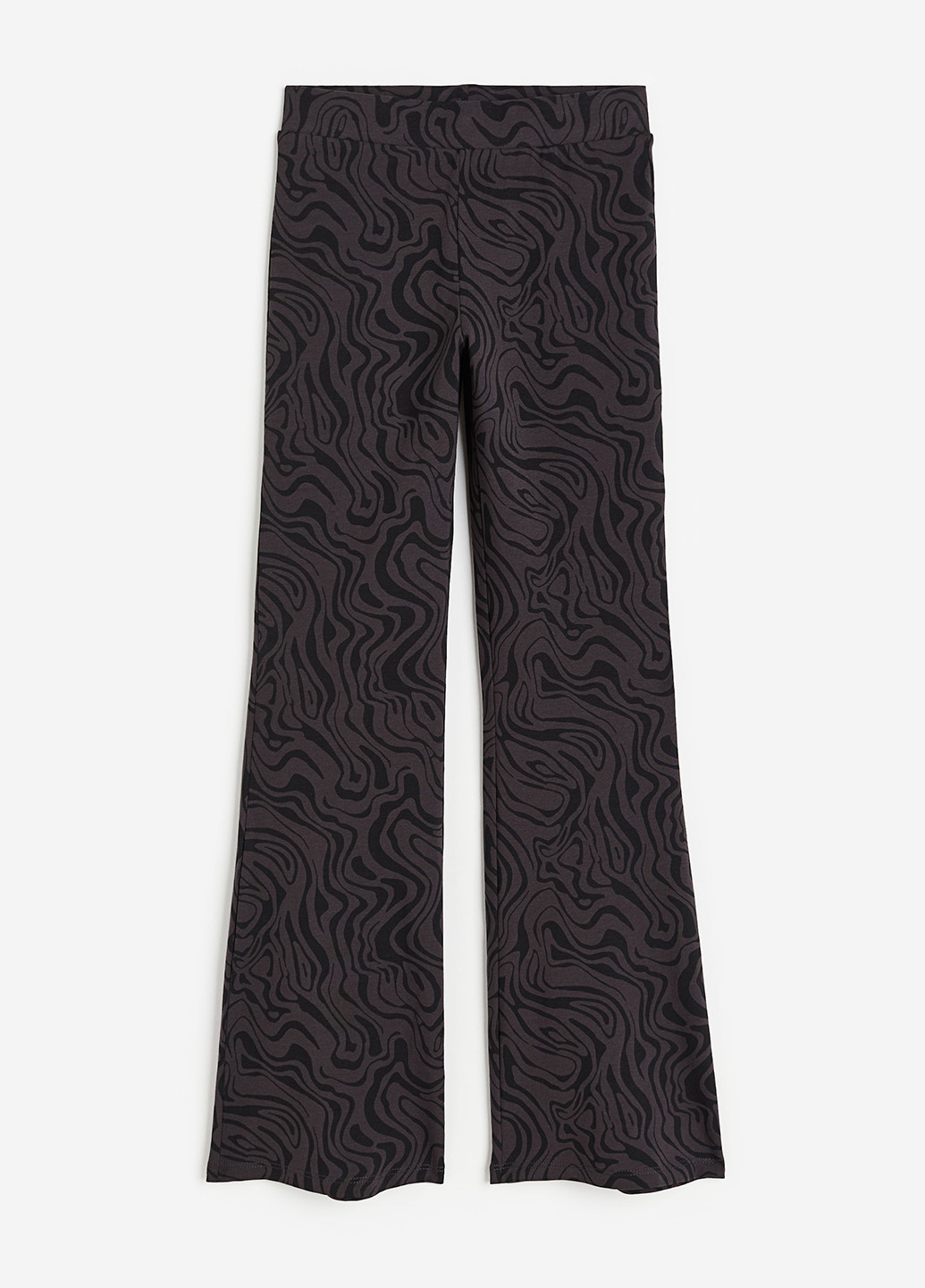 Темно-серые кэжуал демисезонные клеш брюки H&M