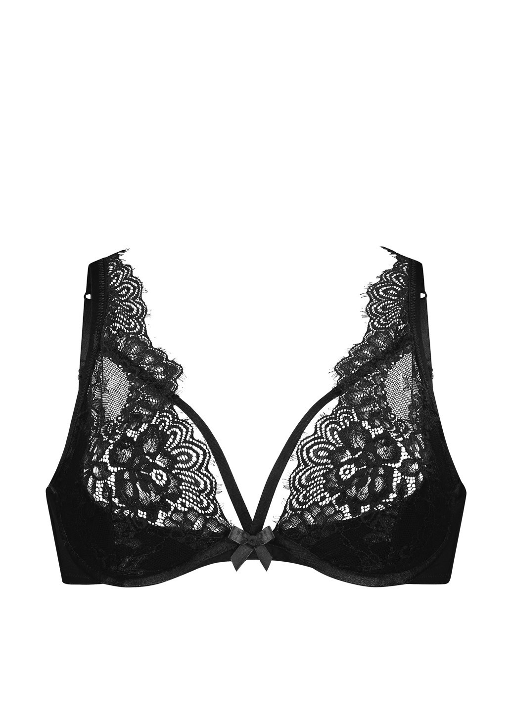 Чёрный бюстгальтер Hunkemoller без косточек полиамид