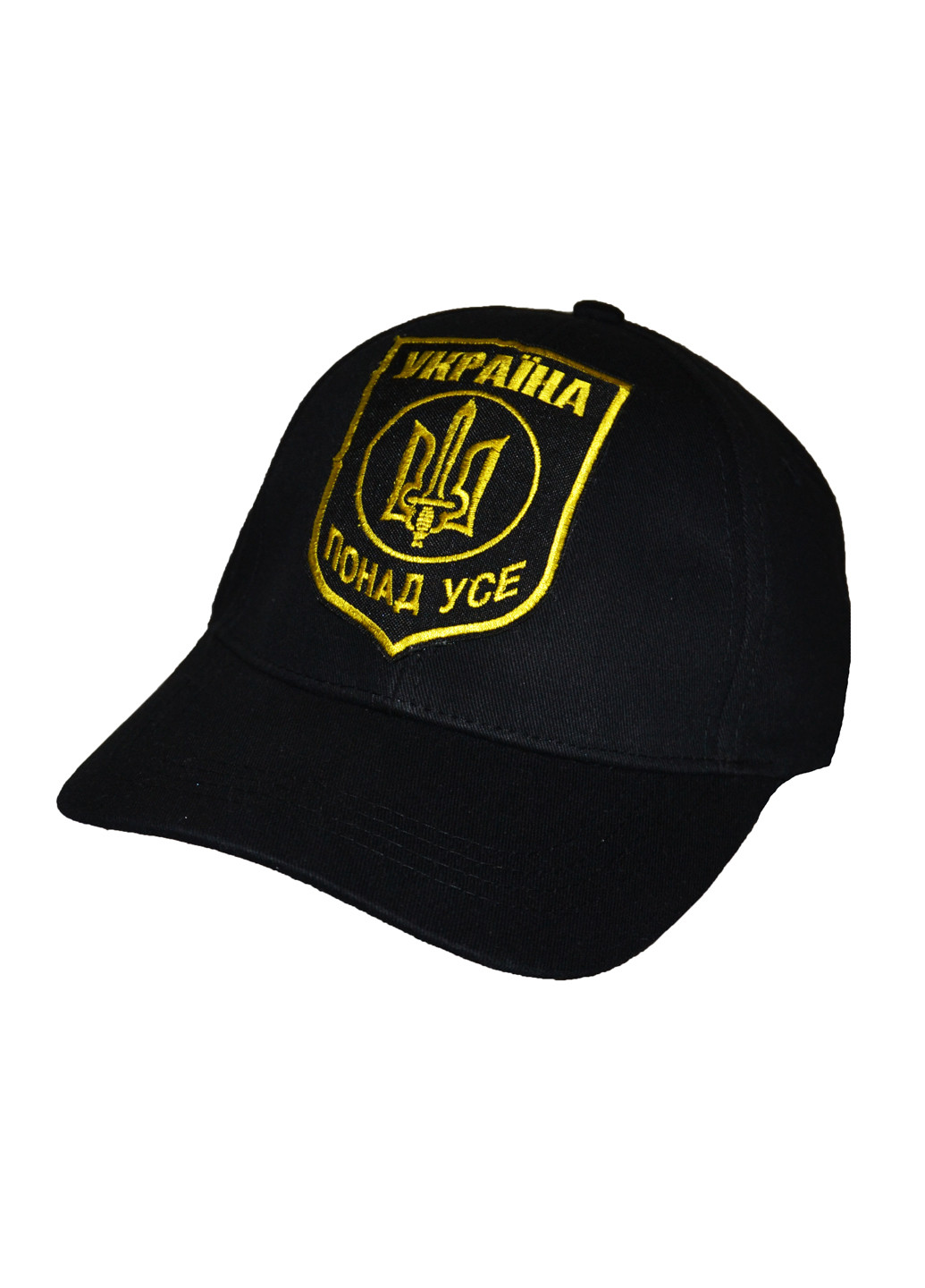 Кепка No Brand бейсболка украинская символика чёрная кэжуал хлопок
