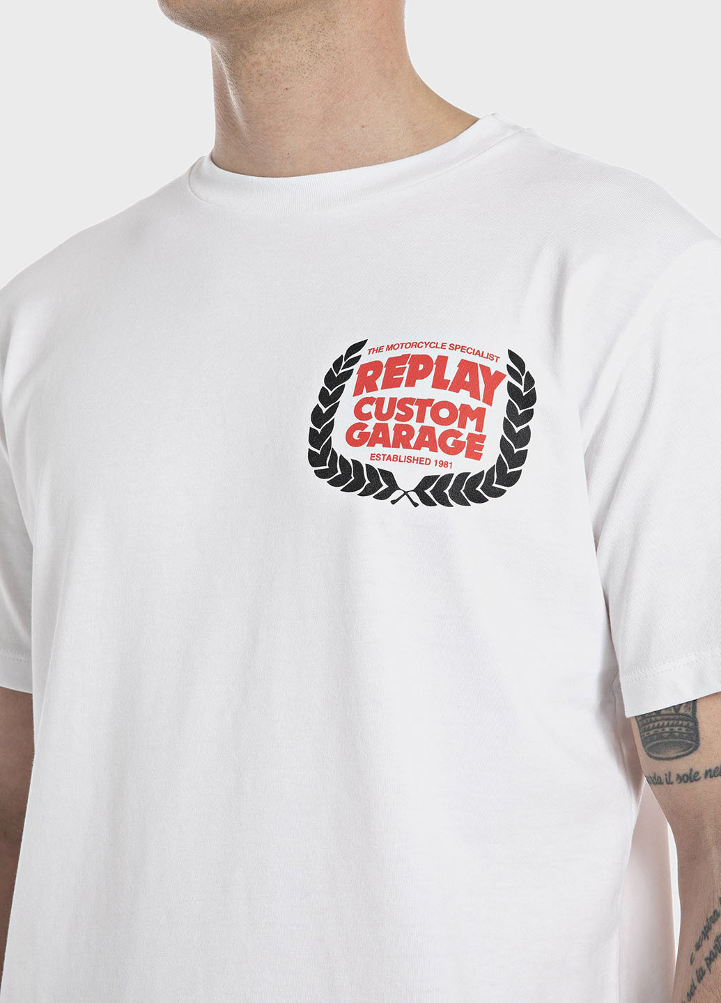 Белая футболка Replay