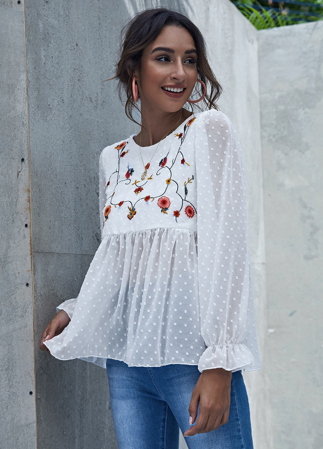 Белая блуза SHEIN