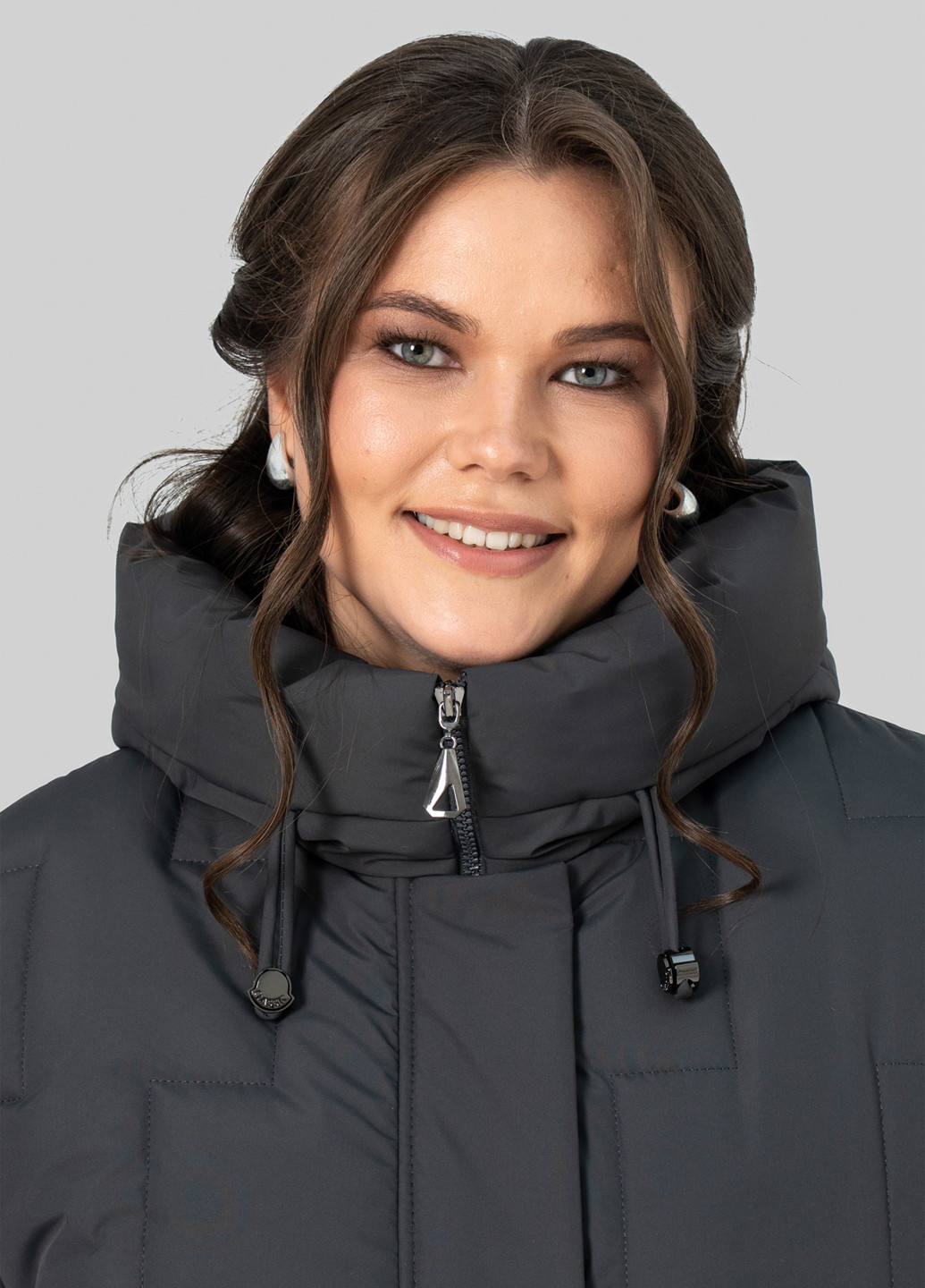 Темно-серая зимняя куртка A'll Posa