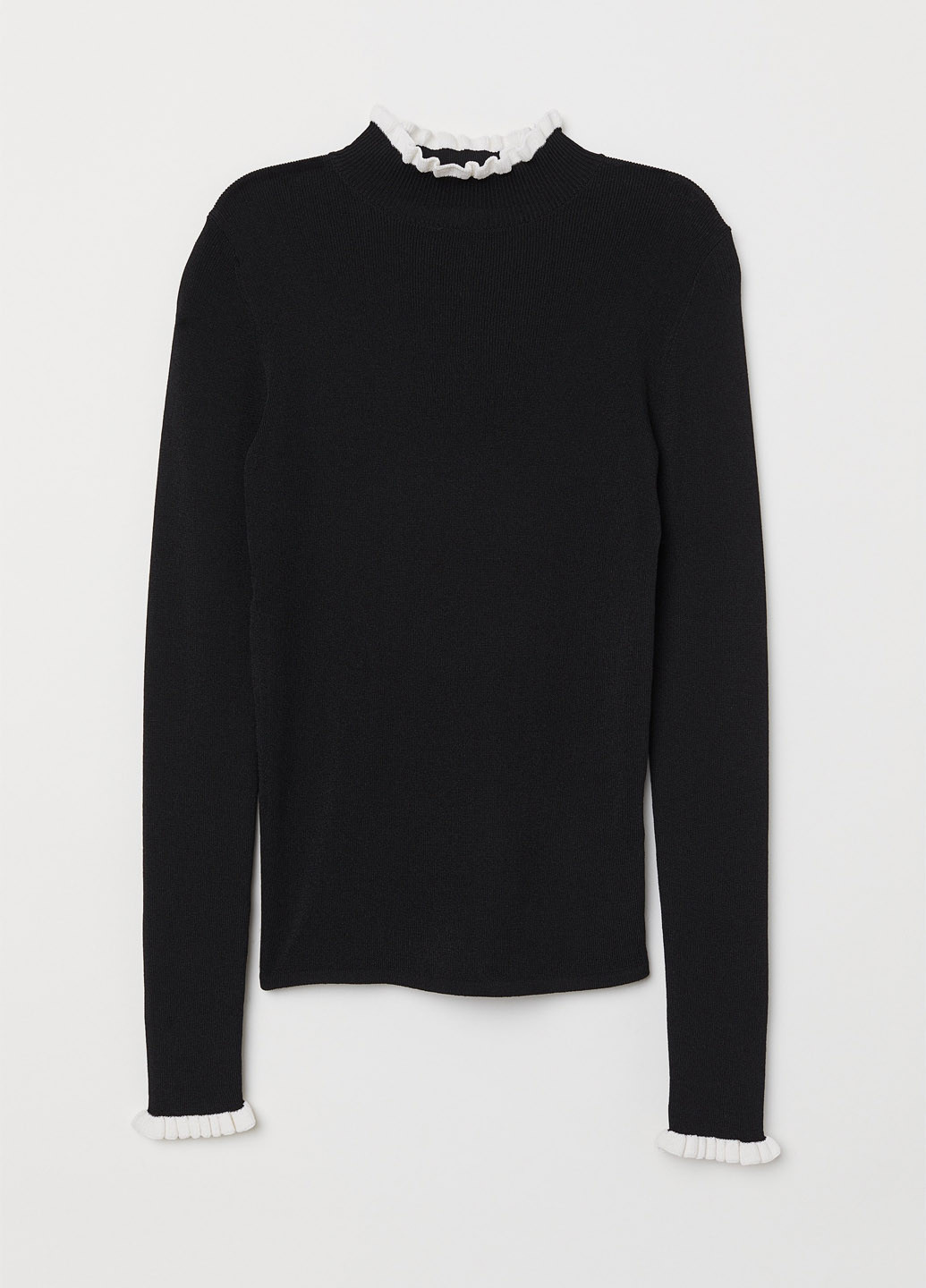 Черный демисезонный свитер H&M