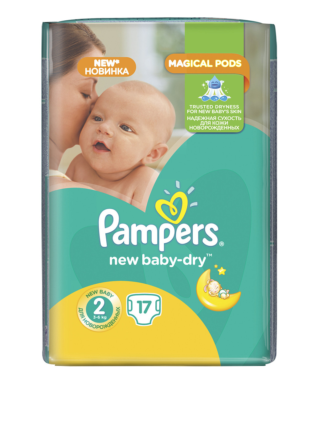 Подгузники New Baby-Dry Mini (3-6 кг), 17 шт Pampers (11723623)