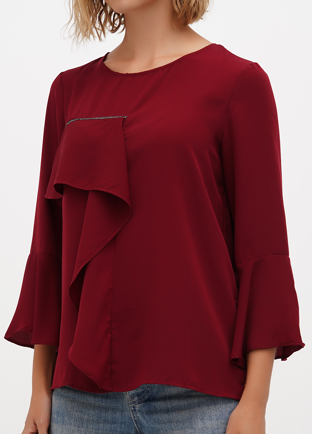 Бордова блуза Sassofono
