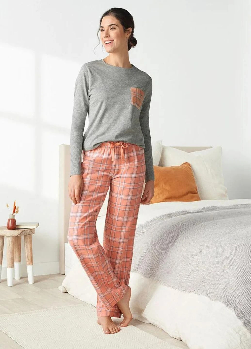 Комбінована зимня піжама (лонгслів, штани) Esmara