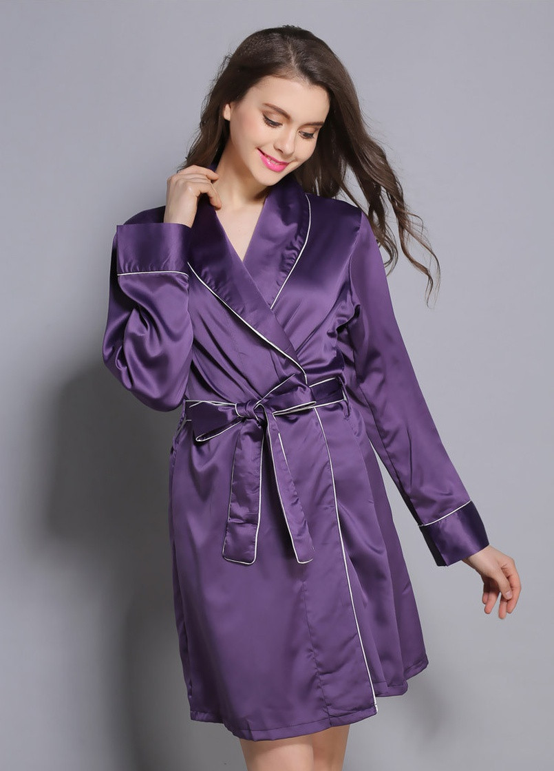 Халат домашній жіночий Elegance, фіолетовий Berni Fashion 55270 (231710157)