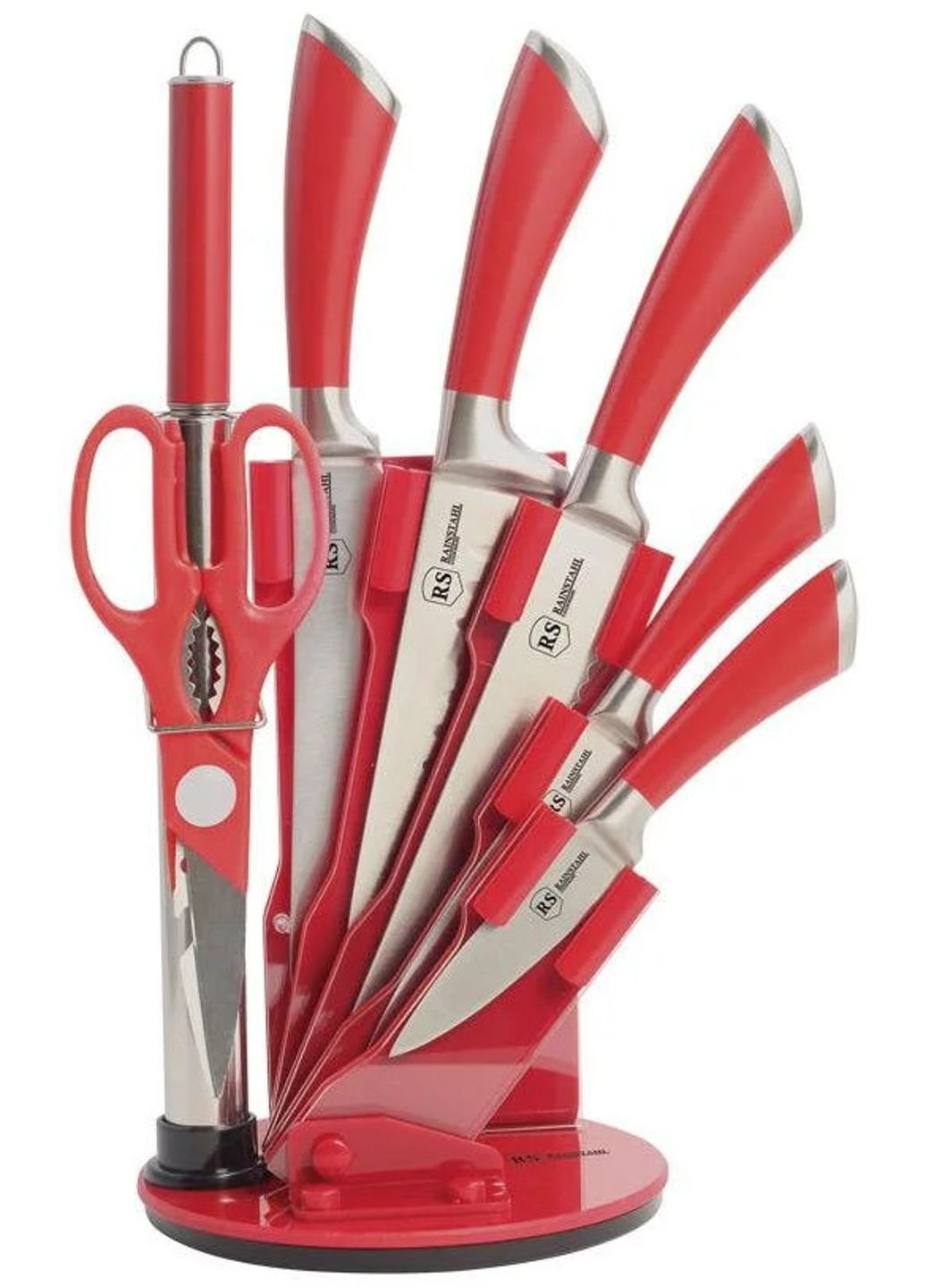 Набор ножей Rainstahl RS-KN-8002-08 8 предметов красный Bohmann комбинированные,