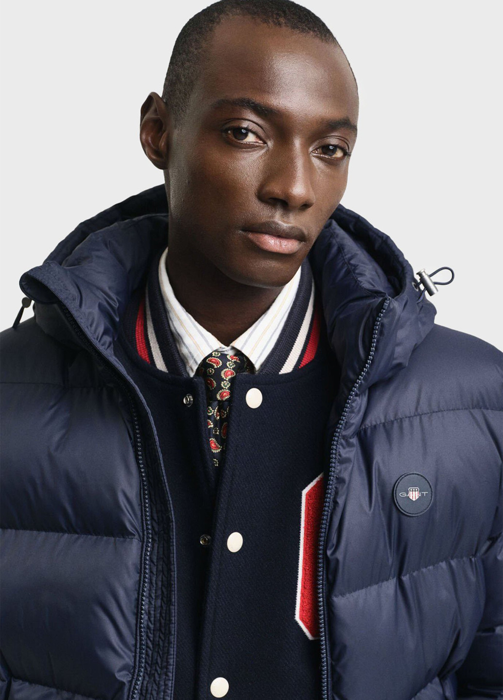 Темно-синяя зимняя куртка Gant
