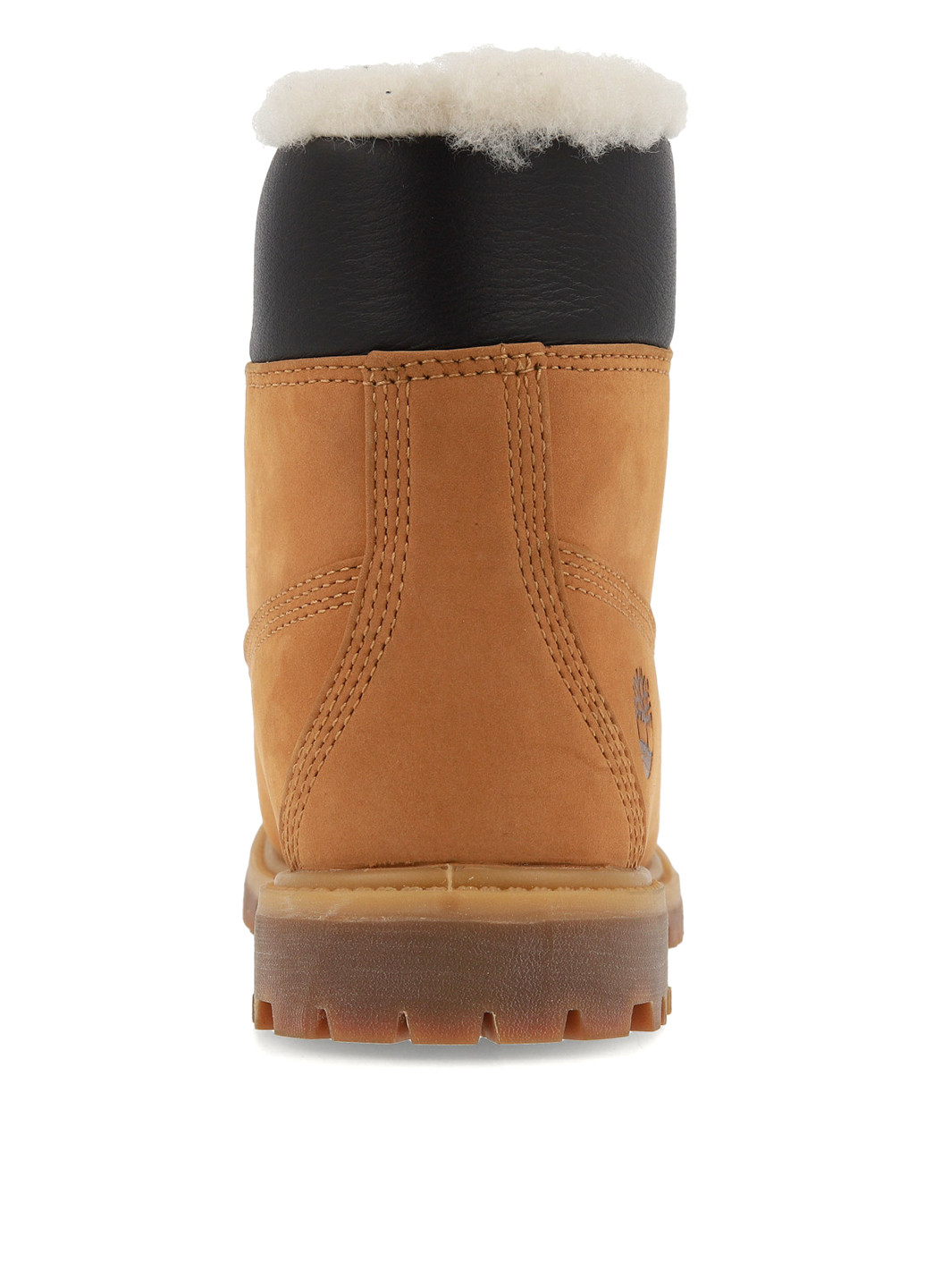 Осенние ботинки тимберленды Timberland с тиснением, с логотипом, с мехом из натурального нубука