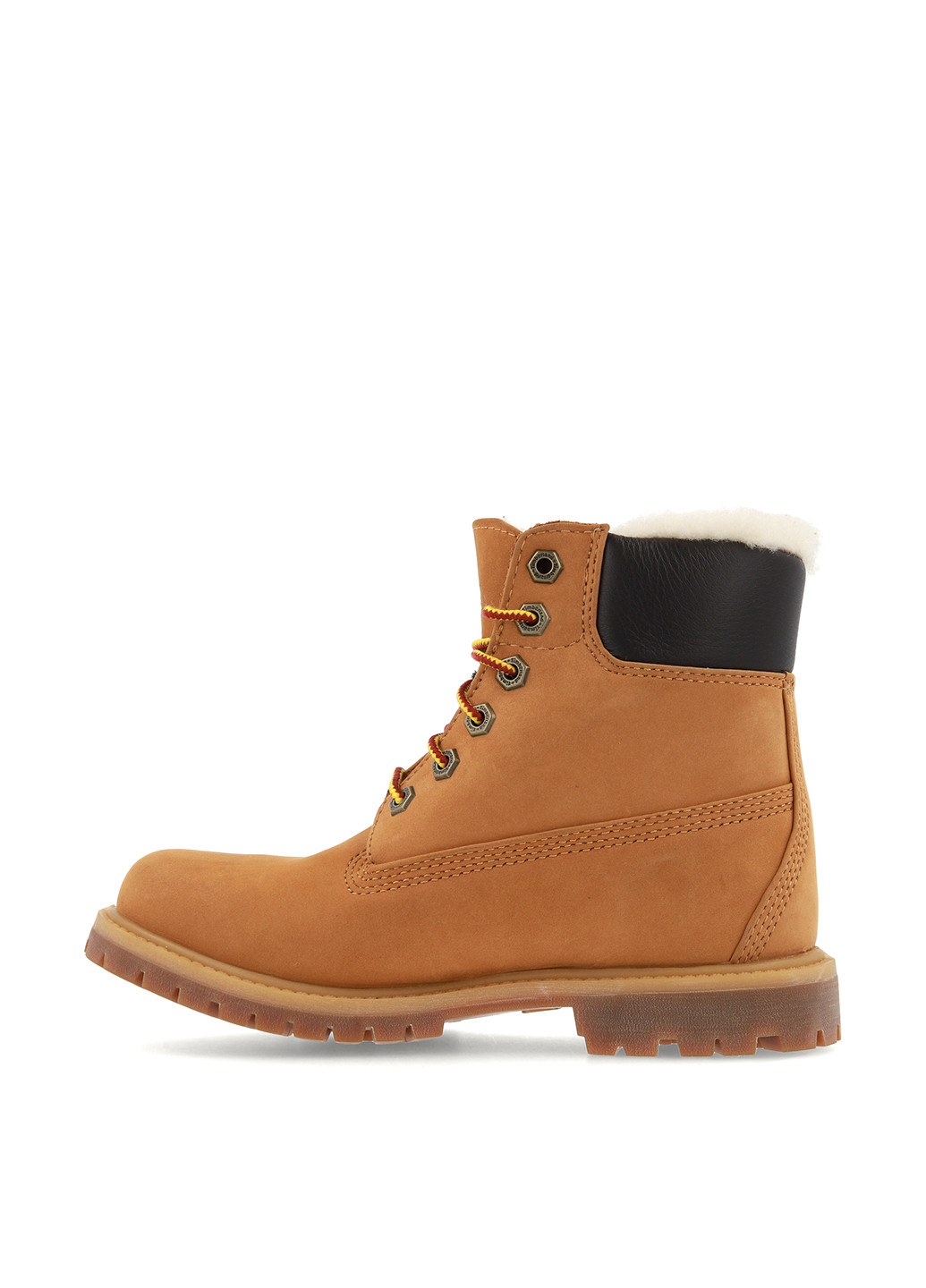 Осенние ботинки тимберленды Timberland с тиснением, с логотипом, с мехом из натурального нубука