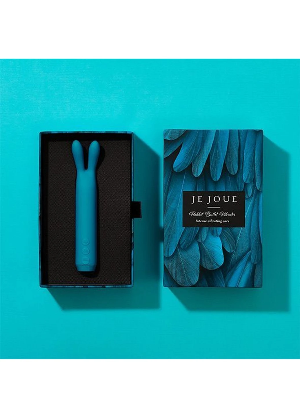 Вибратор с ушками - Rabbit Bullet Vibrator Teal, глубокая вибрация Je Joue (254734202)