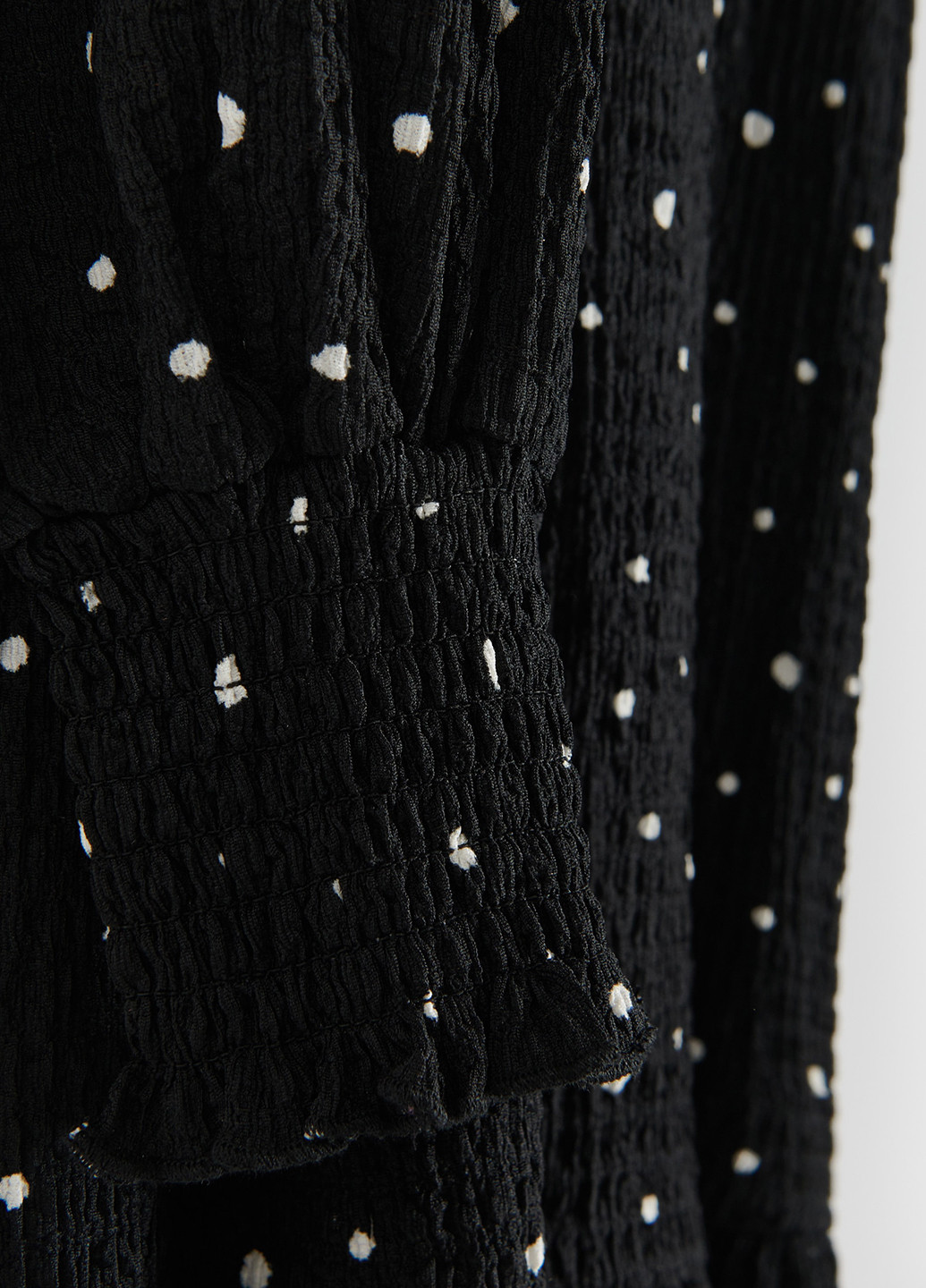 Чорно-білий кежуал сукня Reserved в горошок