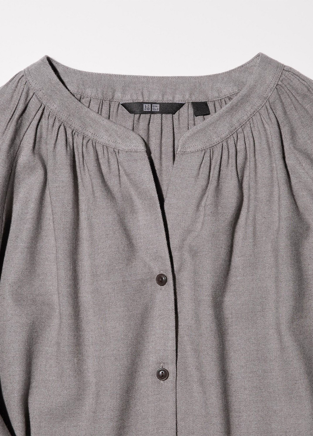 Серая блуза Uniqlo