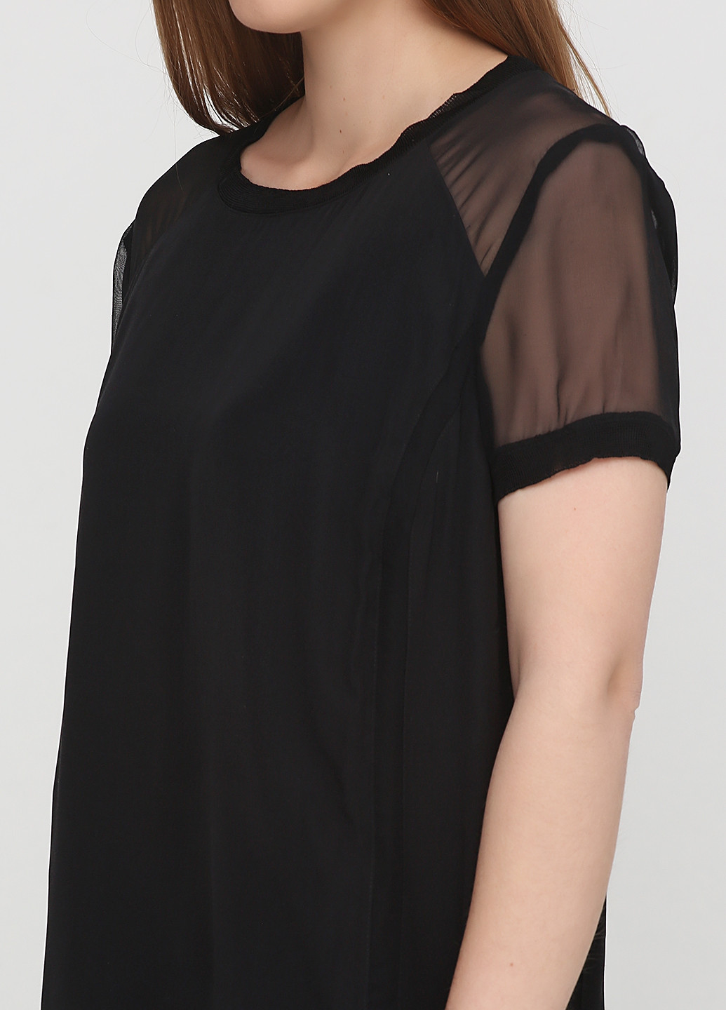 Черное кэжуал платье Ralph Lauren однотонное