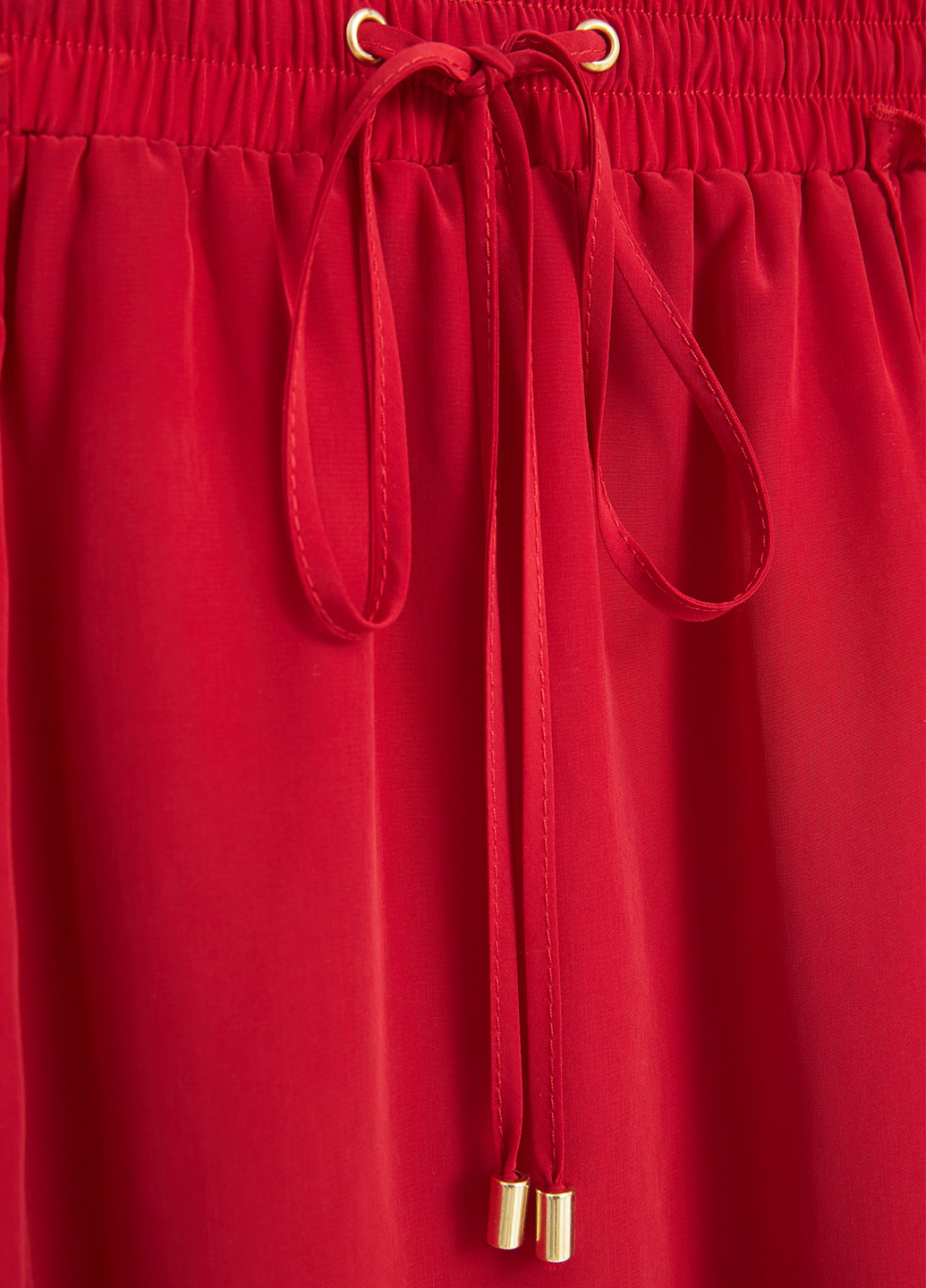 Красная кэжуал однотонная юбка Mango макси