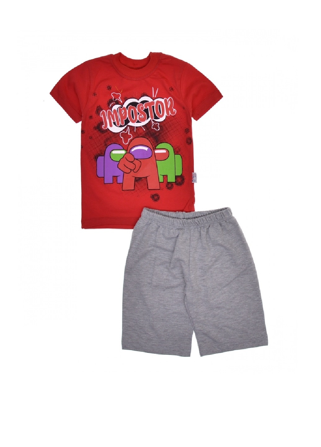Червоний літній комплект (шорти, футболка) No Brand