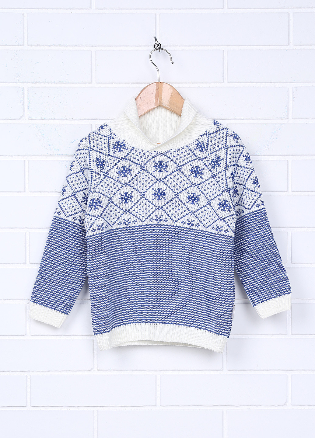 Синий зимний пуловер пуловер Лютик