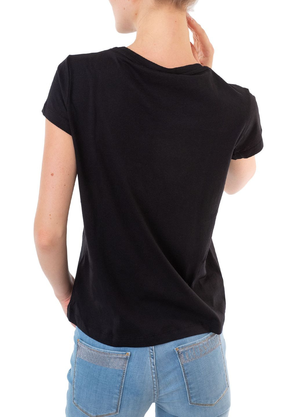 Черная летняя футболка Trussardi Jeans