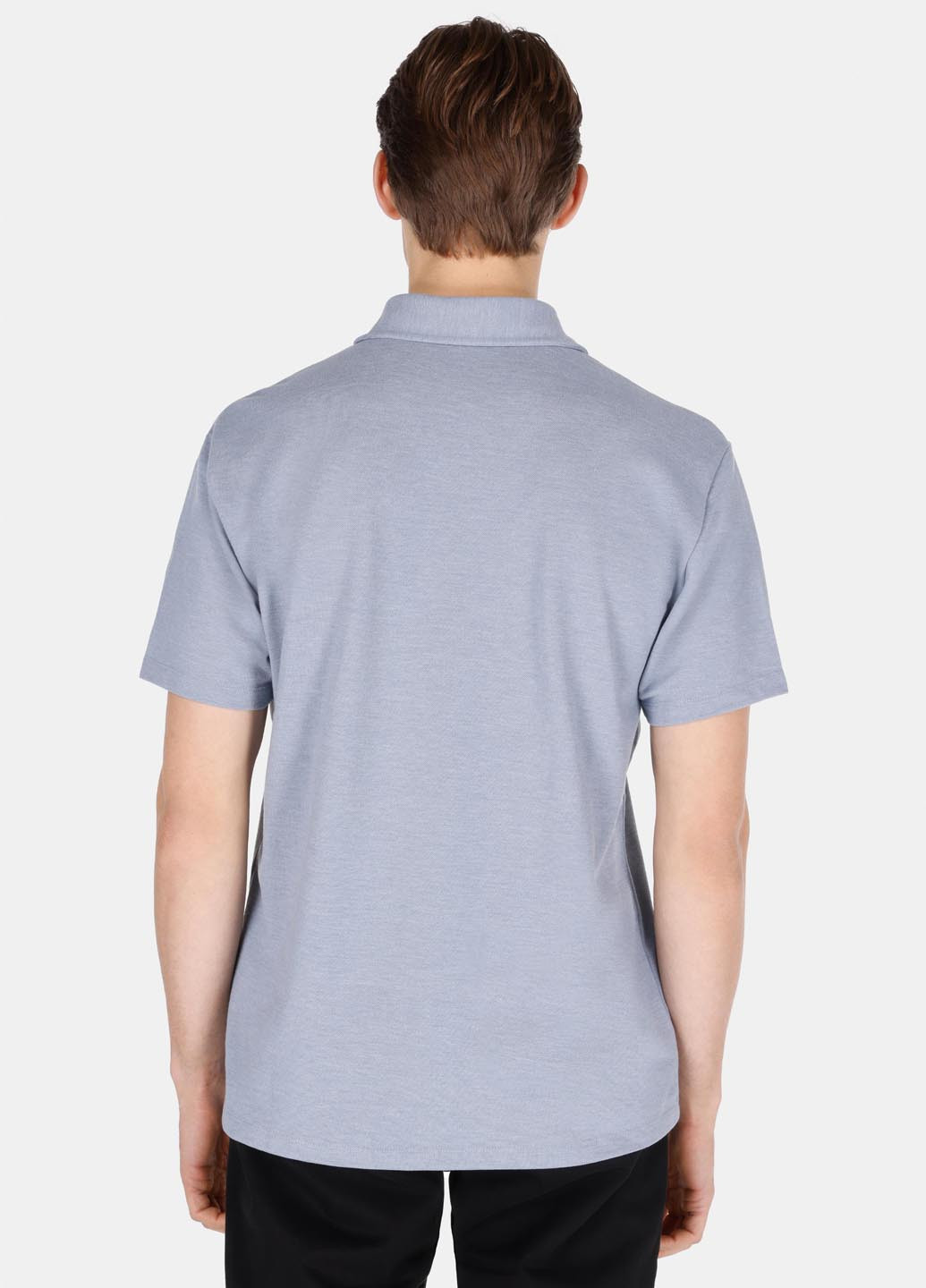 Голубой футболка-поло для мужчин Colin's меланжевая