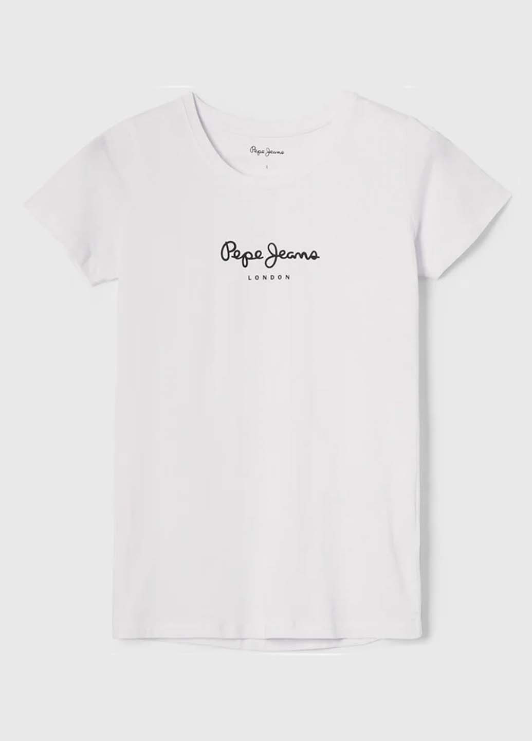 Белая летняя футболка Pepe Jeans London