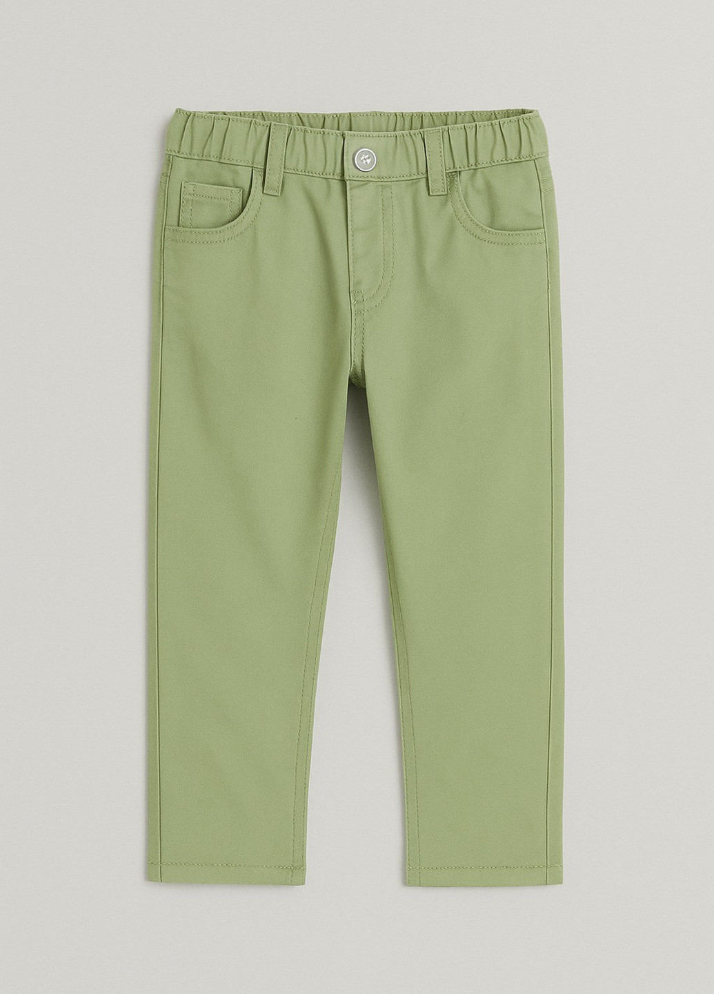 Светло-зеленые кэжуал демисезонные зауженные брюки H&M