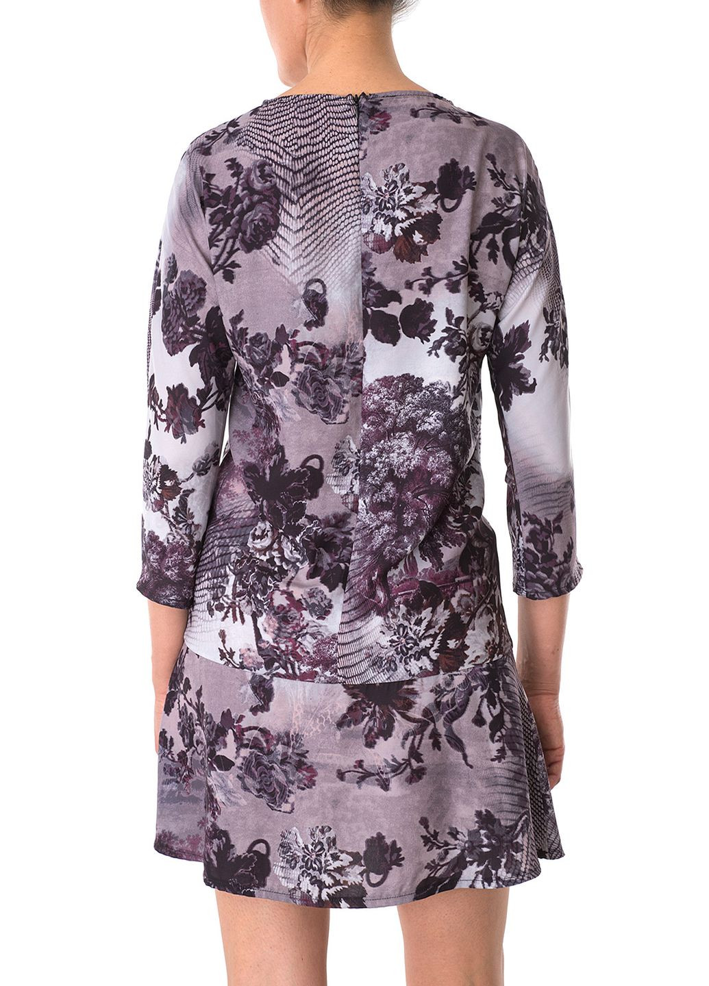 Фиолетовое кэжуал платье Cristina Gavioli однотонное