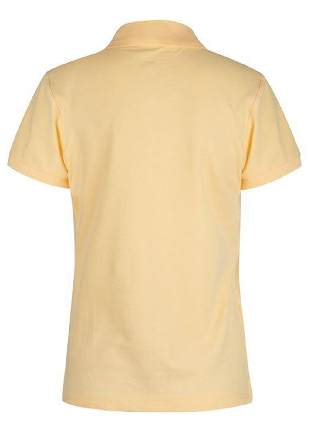 Желтая женская футболка-поло Lee Cooper с логотипом